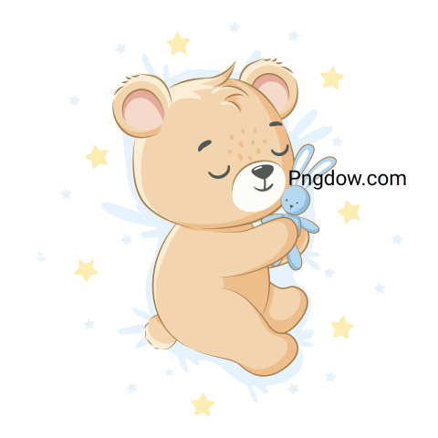 Adorable Bear with Transparent Background Free Download Now! (11)