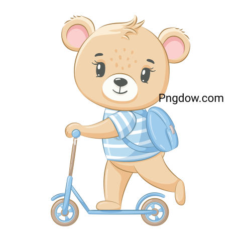 Adorable Bear with Transparent Background Free Download Now! (13)