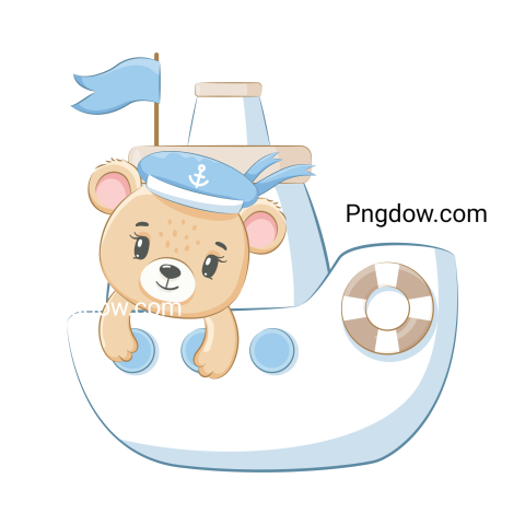 Adorable Bear with Transparent Background Free Download Now! (12)