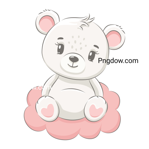 Adorable Bear with Transparent Background Free Download Now! (17)