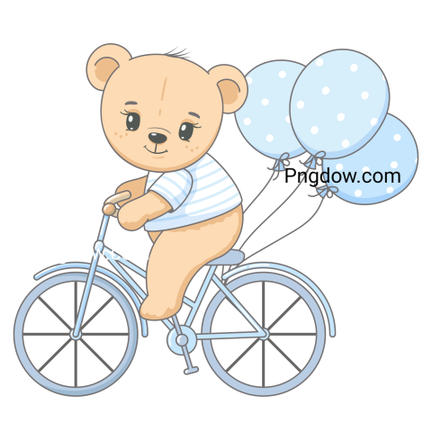 Adorable Bear with Transparent Background Free Download Now! (6)