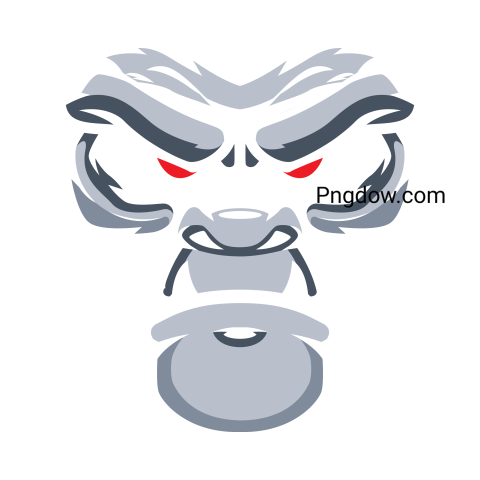 Gorilla Face Mascot PNG images for Free
