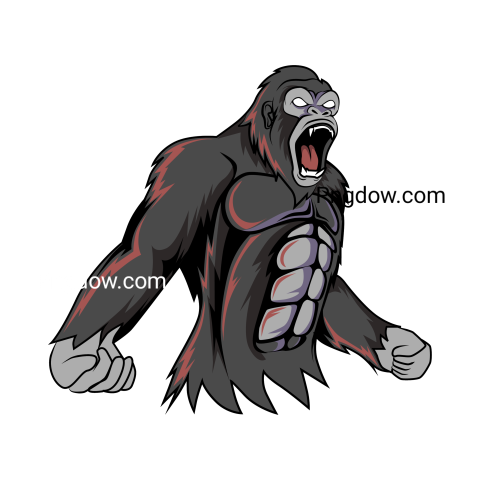Angry Gorilla png transparent background image for Free