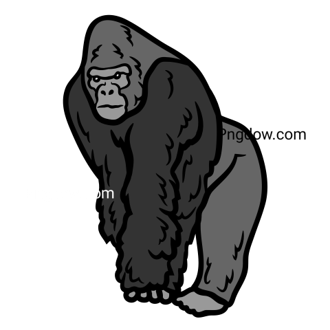 Gorilla transparent background image for Frees