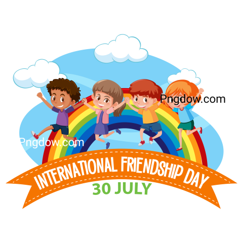 Celebrate International Friendship Day With People, with a Free Transparent Background Image, (3)