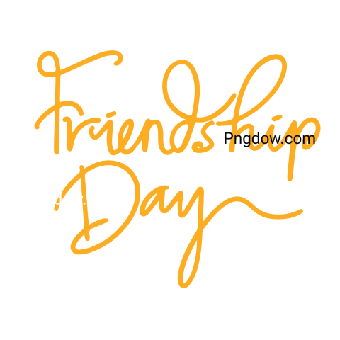 Celebrate International Friendship Day, with a Free Transparent Background Image Text, (1)