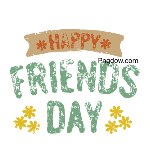 Celebrate International Friendship Day, with a Free Transparent Background Image Text, (2)