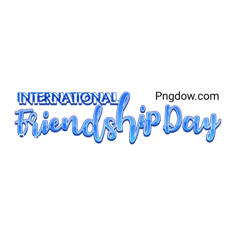 Celebrate International Friendship Day, with a Free Transparent Background Image Text, (16)
