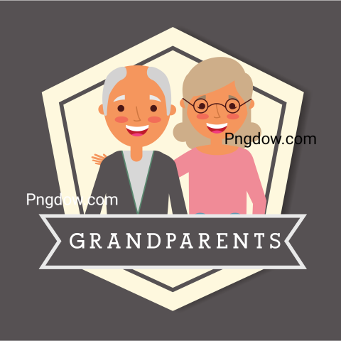 Grandparents Day People, transparent background for Free, (6)