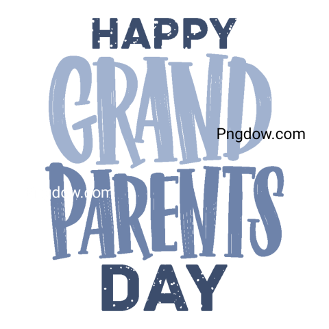 Happy Grandparents Day Lettering