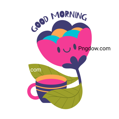 Spring good morning sticker