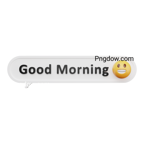 Text Lettering Good Morning cut out, transparent background for Free, (68)