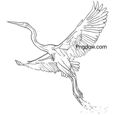 Heron transparent background image for Free , (31)