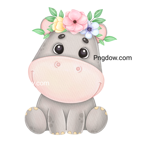 Get a Free Transparent Background Image of a Hippo (5)