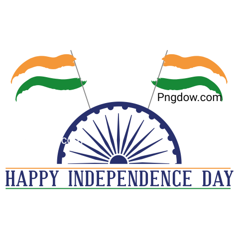 Vector Art showing indian independence day artwork transparent background for Free