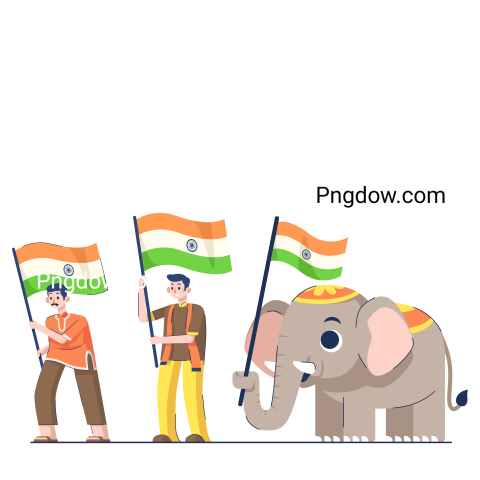 Indian Independence Day & Indian Elephant Republic Day