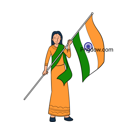 Independence Day India Character, transparent background image for Free