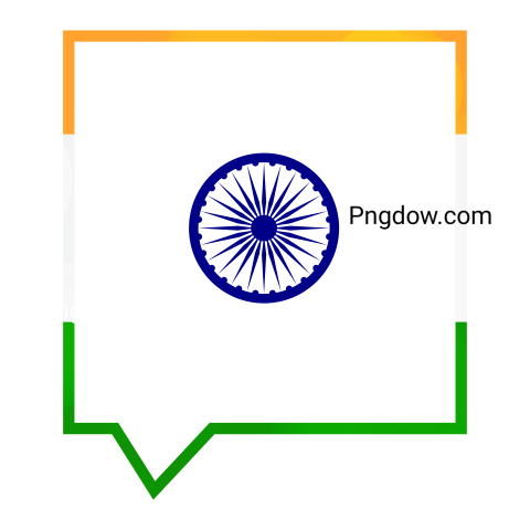 Happy Independence day India Greeting, transparent background
