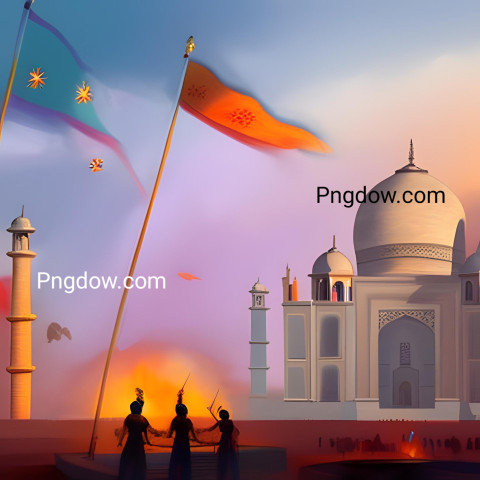 15 August, Instagram post background image, Taj Mahal for Free