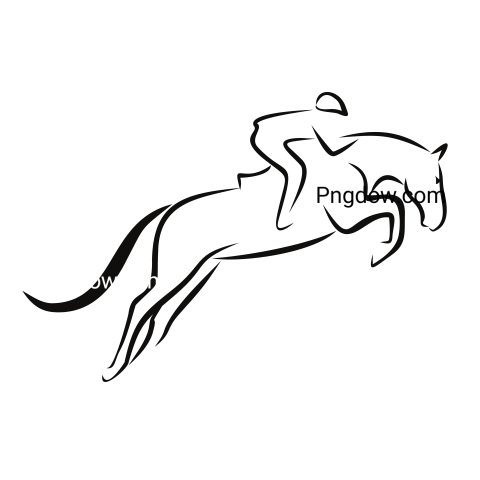 Jumping Horse Icon transparent background image for Free