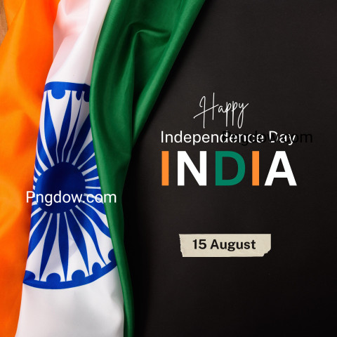 Black and Orange Classic Indian Independence Day Instagram Post for Free