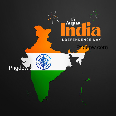Black India Independence Day 15 August Greeting Instagram Post