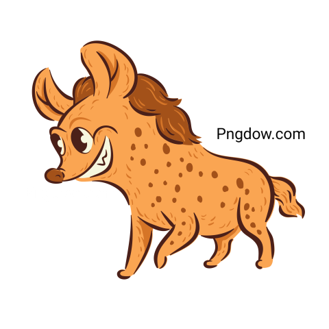 Hyena Cartoon Character transparent background image for Free