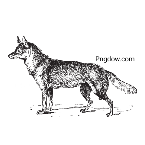 Jackal, coyote transparent background image for Free, Illustration, (17)