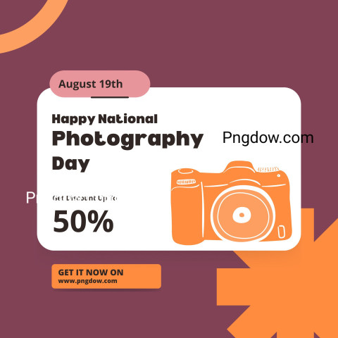 Pastel Minimalist Happy National Photography Day Instagram Post