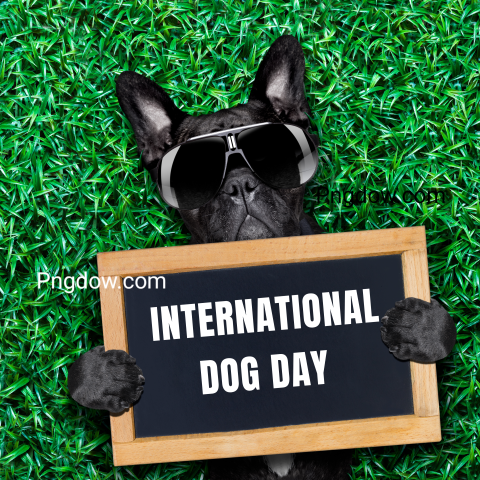 Cool Dog international dog day PNG image free