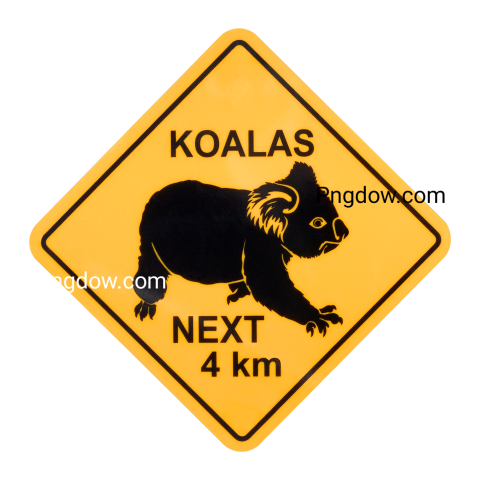 Australian Koalas Warning Sign
