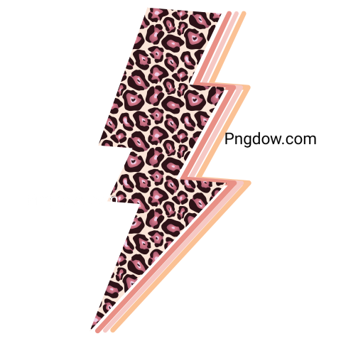 Lightning Leopard Bolt, transparent Background, free vector
