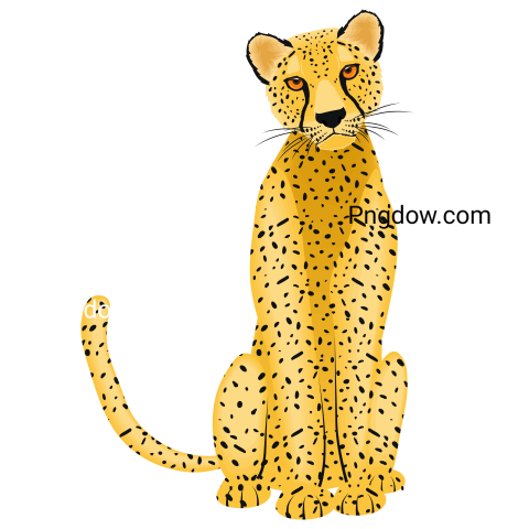 Cute Leopard Cartoon, transparent Background image, free