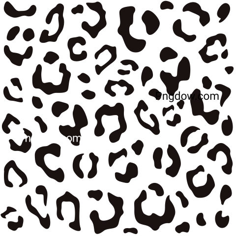 Leopard Print Square Stencil, free vector