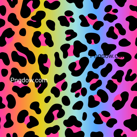 Rainbow Leopard Pattern background for free