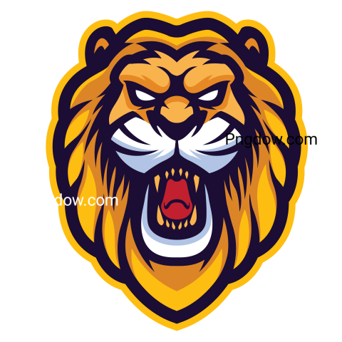 Lion Mascot, transparent Background, free vector