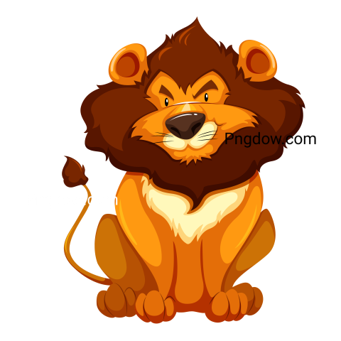 A Lion, transparent Background free vector