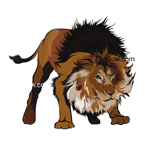 Lion, transparent Background, free vector