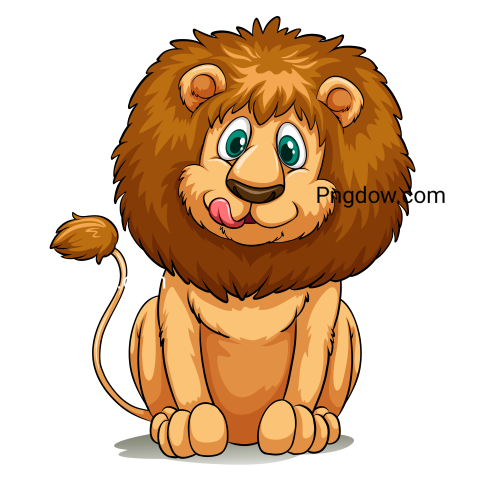 A Lion, transparent Background, free vector
