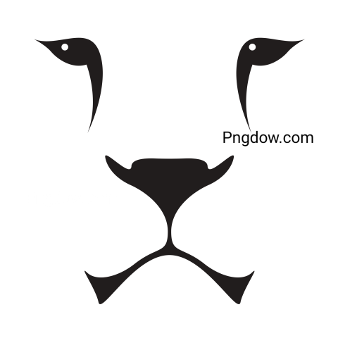 Lion Muzzle Icon, transparent Background free