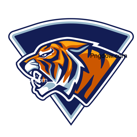 Angry Tiger with Shield Illustration, transparent Background free