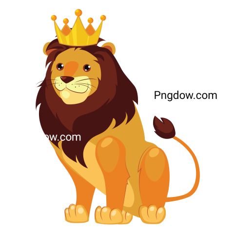 Lion, transparent Background free vector illustration