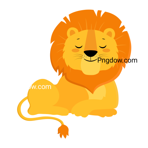 Cute Lion, Safari Animals, transparent Background
