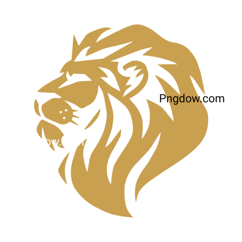 Lion Gold Logo Vector Design Template