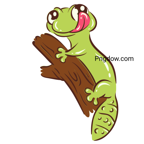Gecko Animal Illustration, transparent Background free vector