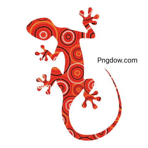 Abstract Lizard Illustration, transparent Background free