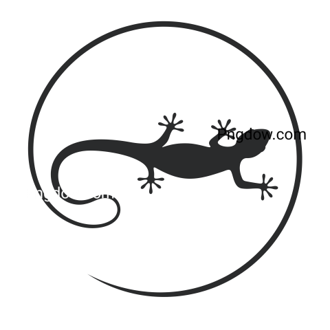 Lizard Logo Illustration, transparent Background for free