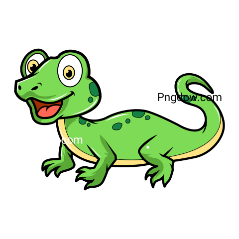 Lizard Reptile Animal Cartoon Character, transparent Background