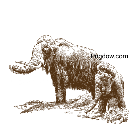 Mammoth Png transparent Background, free illustration, (18)