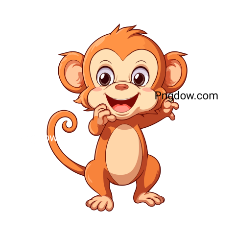 Monkey icon, transparent Background